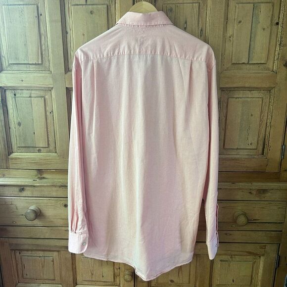 Peter Millar Large Pink Long Sleeve Button Front Shirt - Flawed - Picture 7 of 9
